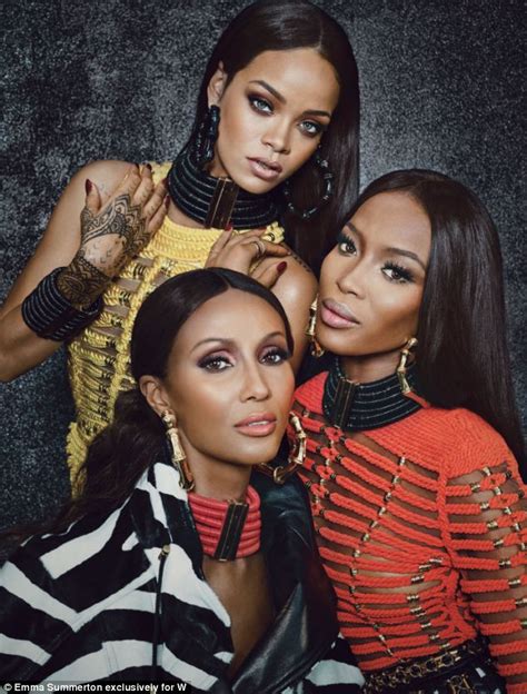 Rihanna, Naomi and Iman's Stunning Balmain Shoot